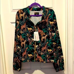 Lilly Pulitzer Luxletic Jacket-NWOT-XL- Dancing In The Moonlight